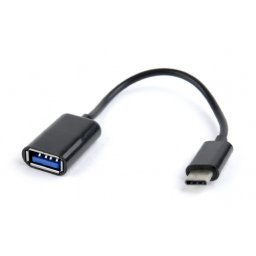 Adaptor Gembird AB-OTG-CMAF2-01 USB tip C male - USB tip A male 20cm Negru