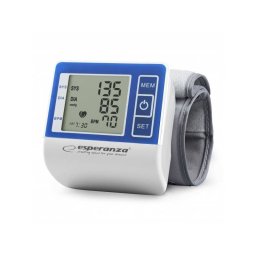 Tensiometru electronic Esperanza ECB001 de incheietura cu memorie metoda oscilometrica Vigor Alb