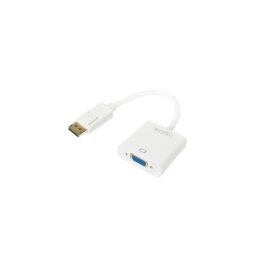 Adaptor Logilink CV0059B DisplayPort - VGA White