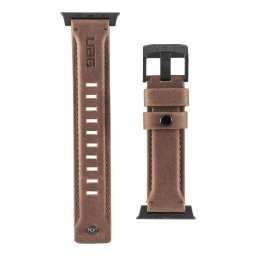 Accesoriu smartwatch UAG Leather Strap compatibila cu Apple Watch (41/40/38mm) Brown