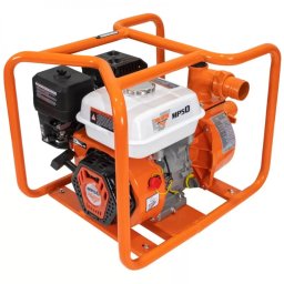 Motopompa Ruris MP50 7 CP 212 CC + Furtun refulare 2 inch 20m Negru/Portocaliu
