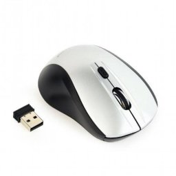Mouse Wireless Gembird MUSW-4B-02 USB Black Silver