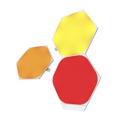 Kit 3 panouri luminoase inteligente Nanoleaf Shapes Hexagons pentru extindere kit de baza Shapes LED RGBW