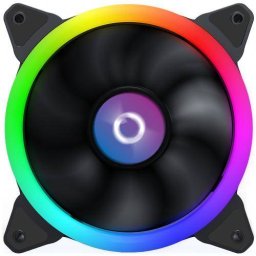 Ventilator AQIRYS Cetus 4P-12SL12 RGB 120mm Black