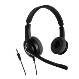 Casti cu microfon AXTEL Voice PC28 duo NC Compatibil Softphone si Smartphone Negru