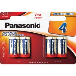 Baterii Panasonic Pro Power Alkaline LR14/C 4 bucati
