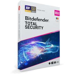 Antivirus BitDefender Total Security Multi-Device 2021 3 Dispozitive 1 An Licenta noua Retail Box