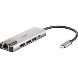 Hub USB D-Link DUB-M520 USB-C Silver
