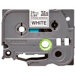 Banda Laminata Brother TZe-S251 Puternic Adeziva 24mm 8m Pentru Imprimante Brother P-touch Negru Pe Alb