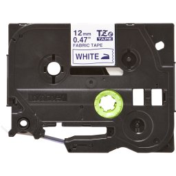 Banda Textila Brother TZe-FA3 12mm 3m Pentru Imprimante Brother P-touch TZ / TZe Albastru Pe Alb