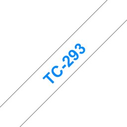 Banda laminata adeziva standard Brother TC-293 9mm 7.7m pentru imprimante Brother P-touch Albastru pe Alb