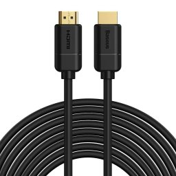 Cablu Baseus HDMI tata - HDMI tata, 4K, 30Hz, 3D, HDR, 18Gbps, 8m, Negru