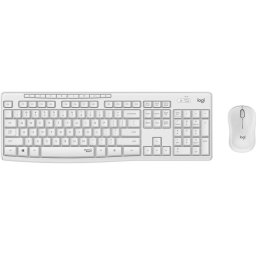 Kit Tastatura + Mouse Logitech MK295 Silent Wireless US INTL Nano USB Alb