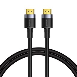 Baseus Cafule HDMI tata - HDMI tata, 4K, 60Hz, 18Gbps, 2m, Negru/Gri
