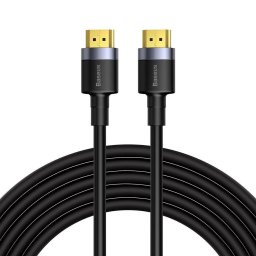Cablu Baseus Cafule HDMI tata - HDMI tata, 4K, 60Hz, 18Gbps, 5m, Negru/Gri