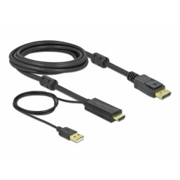 Cablu Delock Display Port - HDMI Black