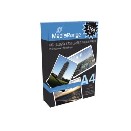Hartie Foto MediaRange MRINK105 Pentru Imprimante Inkjet A4 Glossy