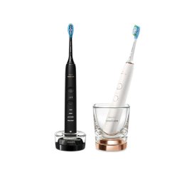 Set 2 Periute de dinti electrica sonica Philips HX9914/57 3 viteze 62000 oscilatii/min Negru Roz Auriu