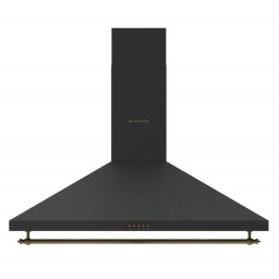 Hota Decorativa cu Design Rustic Studio Casa Tosca Turbo 90cm Putere Absorbtie 645m3/h Negru