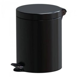 Cos menajer cu pedala Studio Casa Metal 5 Litri Negru