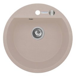 Set Chiuveta bucatarie granit MIDO 1B Ã51 + Baterie ASALIA Pyramis Beige