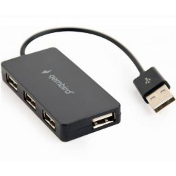 HUB USB Gembird UHB-U2P4-04 4x USB 2.0 Negru