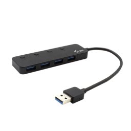 Hub USB I-TEC U3CHARGEHUB4 4x USB 3.2 gen 1 Negru