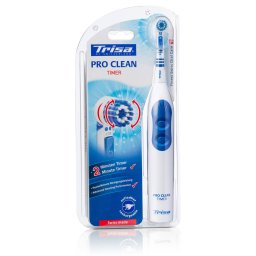 Periuta de dinti electrica Trisa Pro Clean Timer 2 viteze Alb Albastru