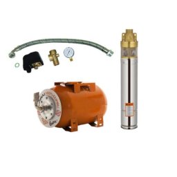 Kit Pompa + Hidrofor Ruris kit242017 Dunarea 24 Putere 750W Inaltime Refulare 60m Portocaliu