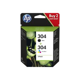 Set 2 Cartuse Cerneala HP 304 3JB05AE Negru / Tri-color