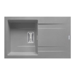 Chiuveta bucatarie Pyramis Kartesio 79x50 1B 1D Industrial Grey