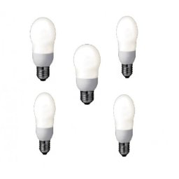 Bec economic Panasonic EFA8E27HD-5 E27 8W 40W Lumina calda Pachet 5 bucati