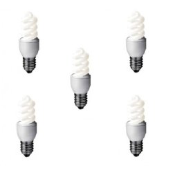 Bec economic Panasonic EFD8E65HD-5 E27 8W 45W 6500K Lumina rece Pachet 5 bucati