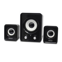 Boxe Desktop Spacer SPB-807-BK 2.1 cu Subwoofer Putere RMS 11W Negru