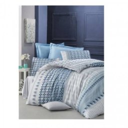 Lenjerie Pat Mally Home Ilya White Turquoise
