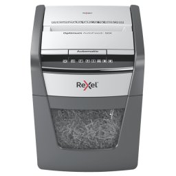 Distrugator automat documente REXEL OPTIMUM 50X P4 Cos 20L Negru/Gri