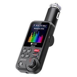 Modulator FM Akai FMT-93BT Bluetooth USB Micro SD Card reader Functie Incarcator Telefon Microfon Incorporat Egalizator Negru