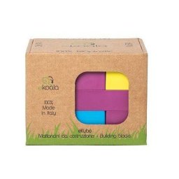 Set de constructie eKoala eKubo 19 Piese Multicolor 2 Ani+