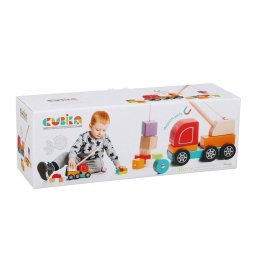 Jucarie din lemn Cubika Macara Magnetica