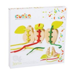 Jucarie din lemn Cubika Joc de snuruit fructe