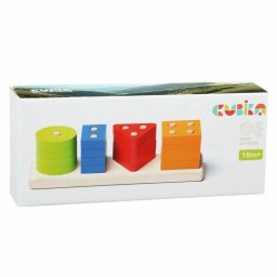Jucarie din lemn Cubika Sortator Forme Geometrice 02