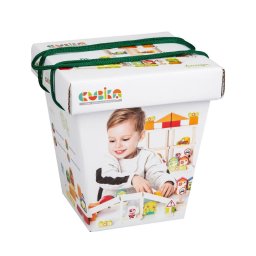 Kit de constructie pentru Baietei Cubika 55 piese 18 Luni+