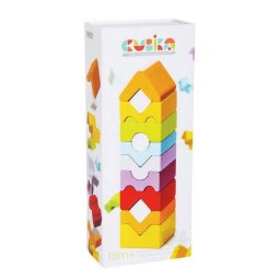Set de constructie Cubika Turn 12 piese 18 Luni+