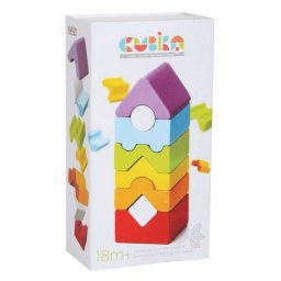 Set de constructie Cubika Turn 8 piese 18 Luni+