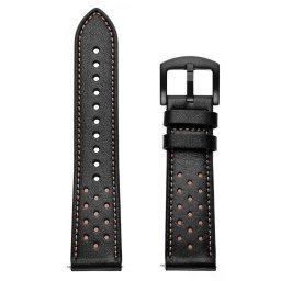 Curea Smartwatch TECH-PROTECT Piele Compatibila cu Samsung Galaxy Watch 4/5/5 Pro/6 40/42/44/45/46mm Negru