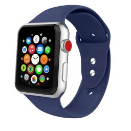 Curea Silicon TECH-PROTECT Icon V2 Compatibila cu Apple Watch 4/5/6/7/8/SE/Ultra 42/44/45/49mm Midnight Blue