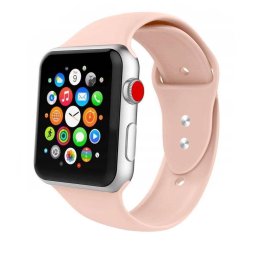 Curea Silicon TECH-PROTECT Icon V2 Compatibila cu Apple Watch 4/5/6/7/8/SE/Ultra 42/44/45/49mm Roz