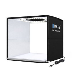 Accesoriu Camera Video Actiune PULUZ , LED-uri incorporate, Panou LED Anti-Umbra, fundaluri multiple, fotografie/mini-filmulete de produs, 25x25cm, Negru