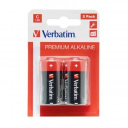 Baterie Verbatim 2x C Alkaline Blister