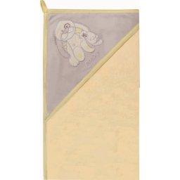 Prosop de baie cu gluga Womar Zaffiro 80x80cm Beige Grey Yellow